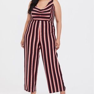 Torrid Rib-Knit Stripe Jumpsuit